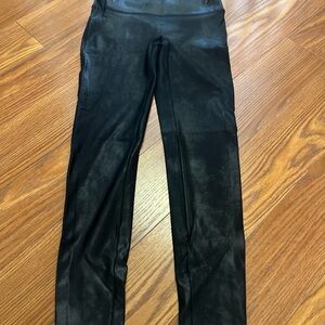 SPANX Shiny Black Leggings